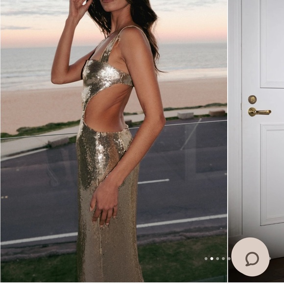 Meshki gold dress - Picture 3 of 4